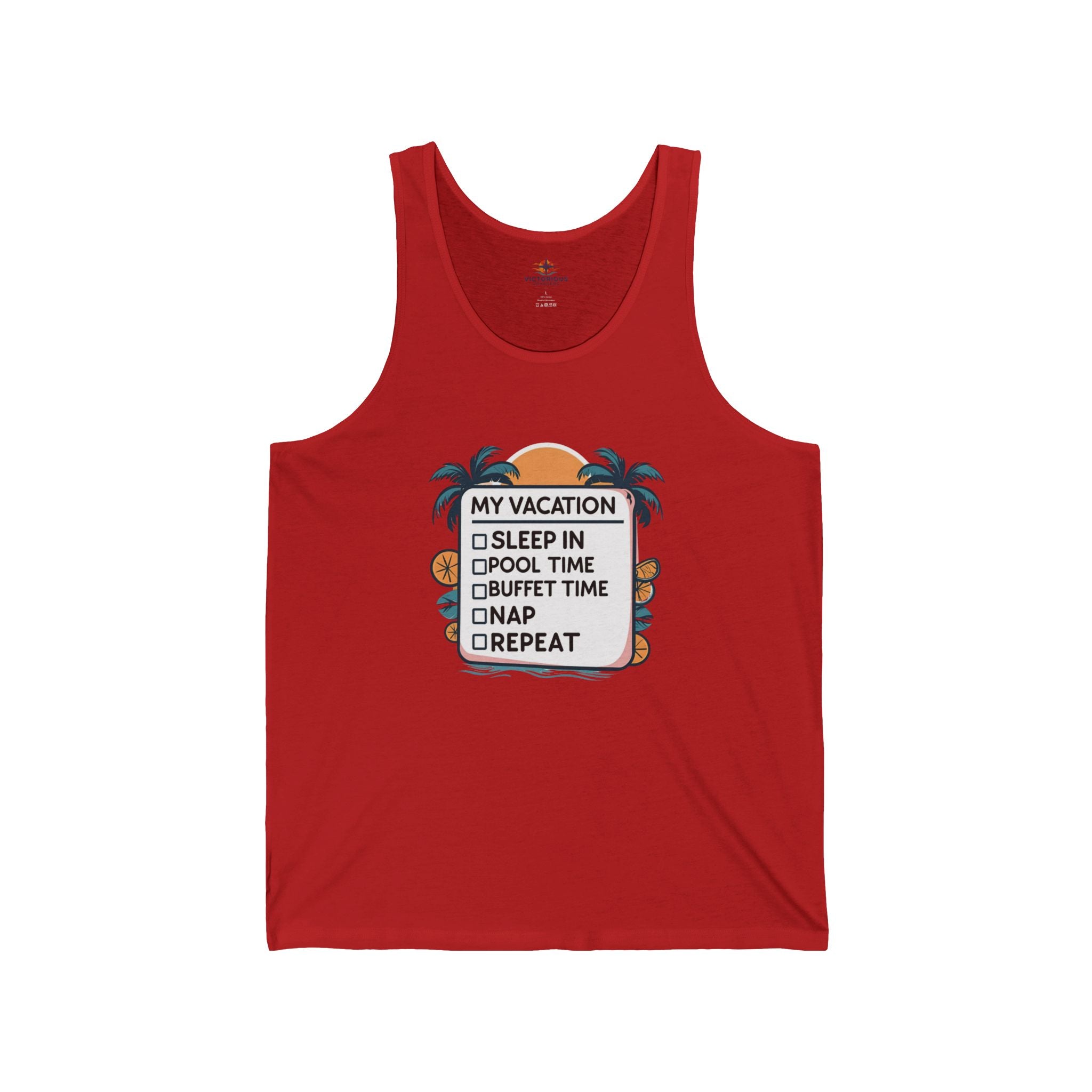 Vacation Checklist Tank Top